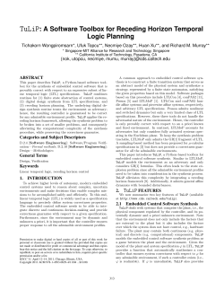 TuLiP: A Software Toolbox for Receding Horizon Temporal Logic