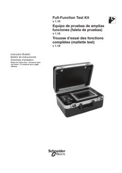 Full-Function Test Kit Equipo de pruebas de amplias funciones