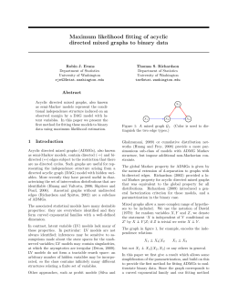 Maximum likelihood fitting of acyclic directed mixed graphs to binary