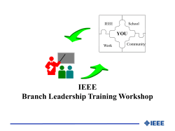 IEEE Student Branch Organization Guidelines