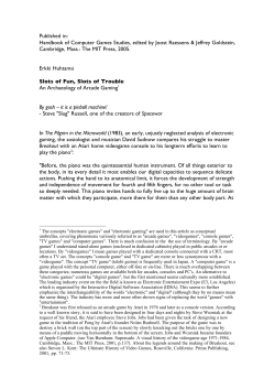 Slots of Fun, Slots of Trouble: An Archaeology of Arcade Gaming