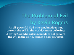 The Problem of Evil by Kevin Rogers