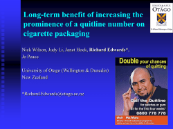 Long-term benefit of increasing the prominence of a quitline number