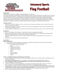 Flag Football - Santa Clara University