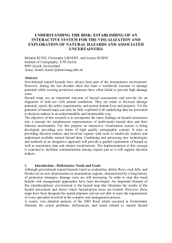 Understanding the risk: establishing of an interactive system for the