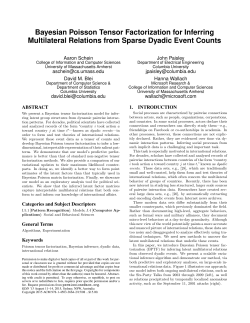 Bayesian Poisson Tensor Factorization for Inferring