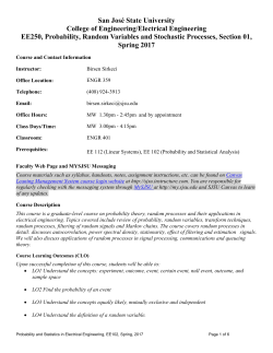 Syllabus  - Electrical Engineering
