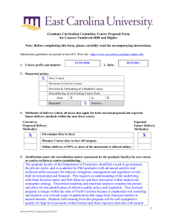 Revision - East Carolina University