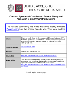 Common Agency and Coordination: General Theory and Application