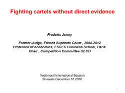 Case 1: Bid rigging detection and circumstantial evidence