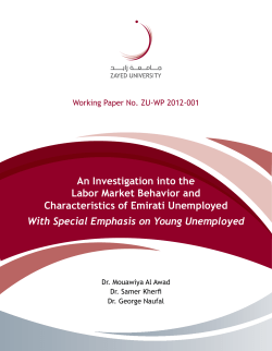 An Investigation into the Labor Market Behavior and Characteristics