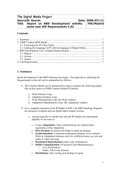 3. DMP Creation RRD Model - Public working docs