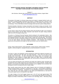 ENERGY EFFICIENT SEWAGE TREATMENT CAN