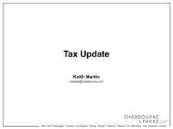 Keith Martin, TaxUpdate 2006