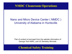Cleanroom Safety and Training Course