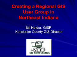 Creation of a Regional GIS User Group