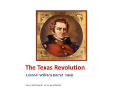 The Texas Revolution