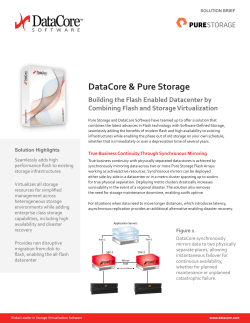 Pure Storage Solution Brief