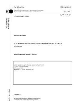 quality measures for australian systems of economic