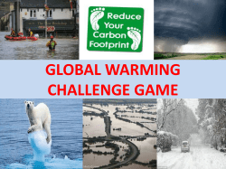 CLIMATE CHANGE CHALLENGE GAME