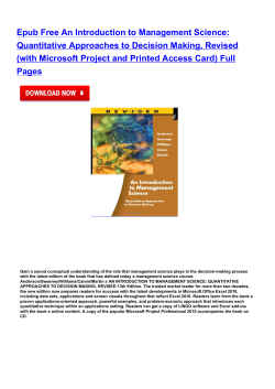 Epub Free An Introduction to Management
