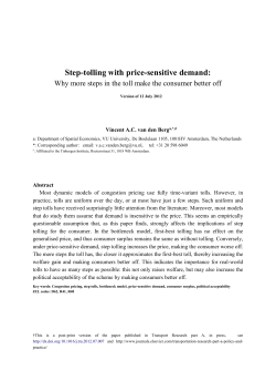 Step-tolling with price-sensitive demand - VU-dare