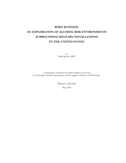 Military Alcohol Environments_Alicia Sparks