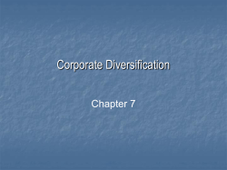 Corporate Diversification