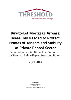 Buy-to-Let Mortgage Arrears