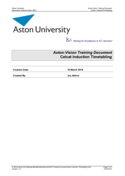 Document Name - Aston University