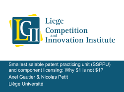 Axel GAUTIER, SSPPU and Component Licensing