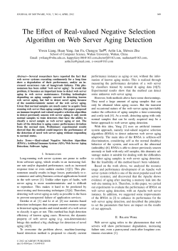 The Effect of Real-valued Negative Selection Algorithm on Web