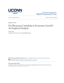 Do Physicians Contribute to Economic Growth?
