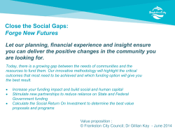 an innovative approach to building social capital, gillian kay