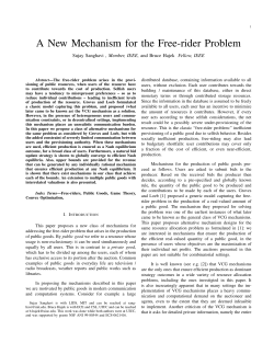 A New Mechanism for the Free-rider Problem