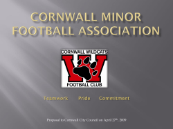 CORNWALL MINOR FOOTBALL