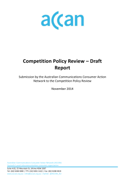 ACCAN Competition and Policy Review Submission803.59 KB