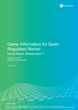 Game Information for Spain Regulated Market