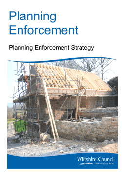 Planning Enforcement Strategy planning