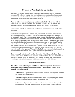 Overview of Wrestling Rules and Scoring