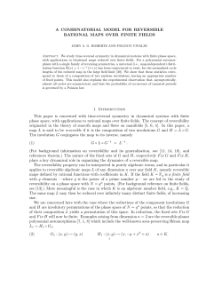 A combinatorial model for reversible rational maps over finite fields