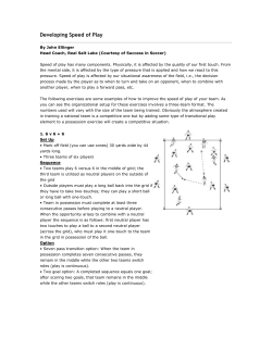 Developing Speed of Play