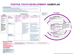 Positive Youth Development Game Plan - Slide 1