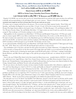 Match Game still is at $5000 - ABTA