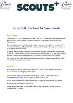 County Air Rifle Challenge 2016 The Troop below