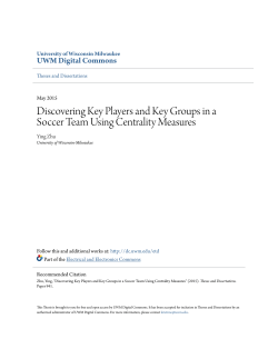 Discovering Key Players and Key Groups in a Soccer Team Using