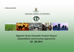 (Expenditure and Income approach) Q1, Q2 2016