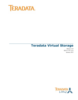 Teradata Virtual Storage