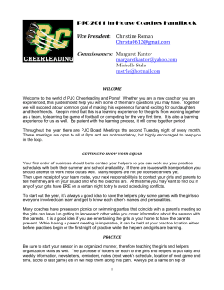 pjc travel cheer/pom coach`s handbook