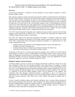 Understanding the Holding Company Structure - NAIC I-Site